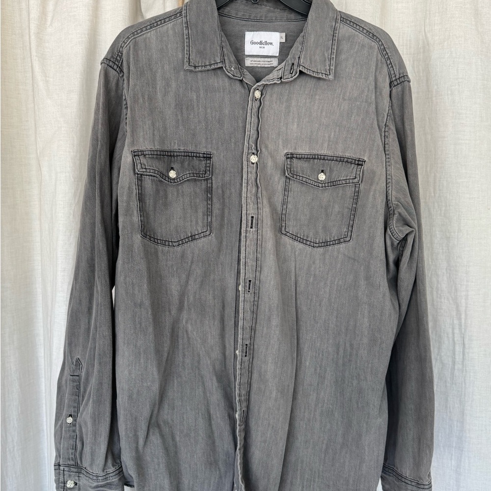 Goodfellow & Co Charcoal Button-Up Shirt